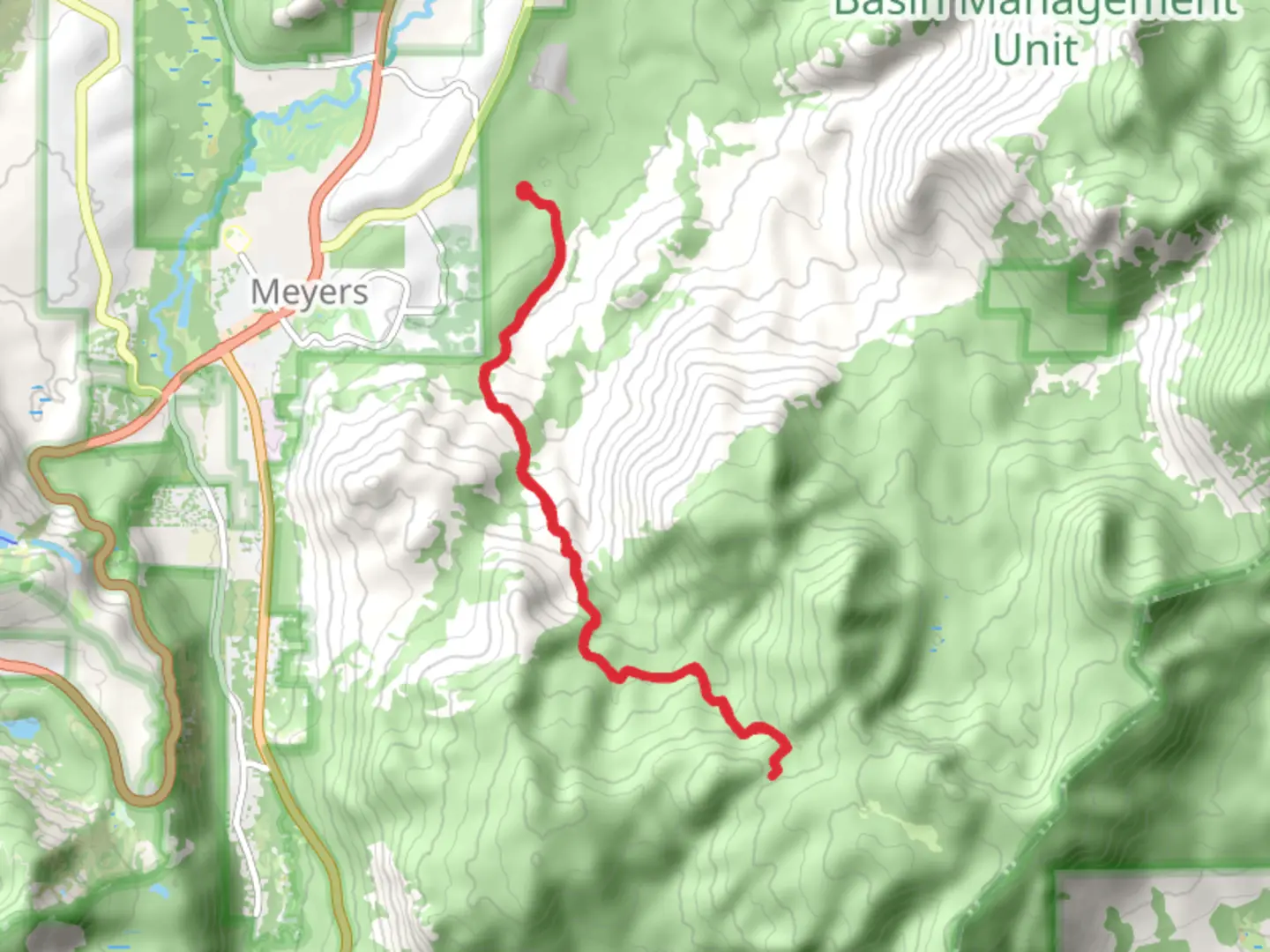 An image depicting the trail Saxon Creek Trail and its surrounding area.