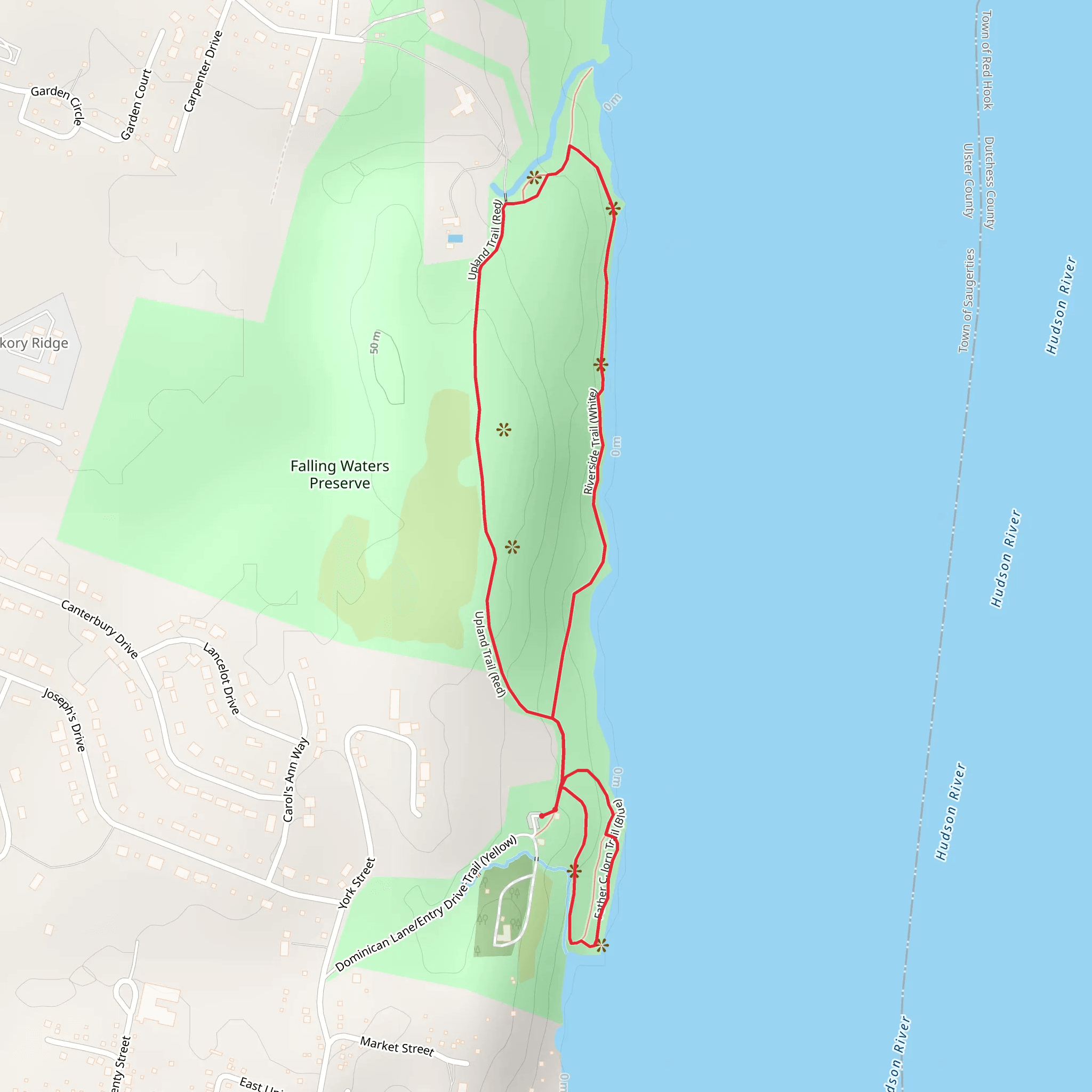 Hudson Riverside Loop Trail - Glasco mobile static map