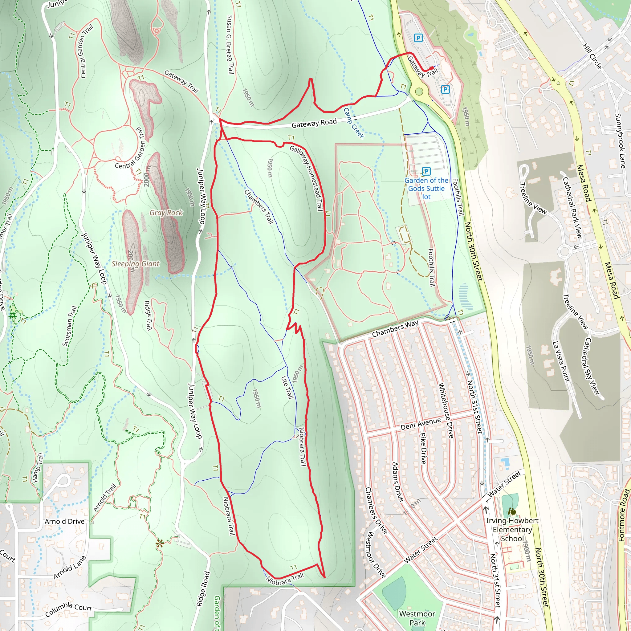Valley Reservoir and Niobara Trail mobile static map