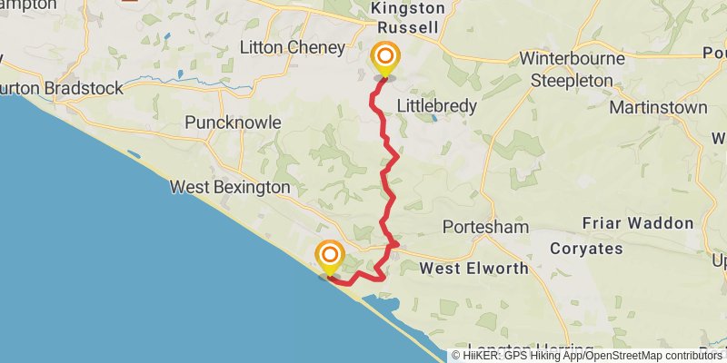 Boston to Abbotsbury via Macmillan Way stage 24 Map
