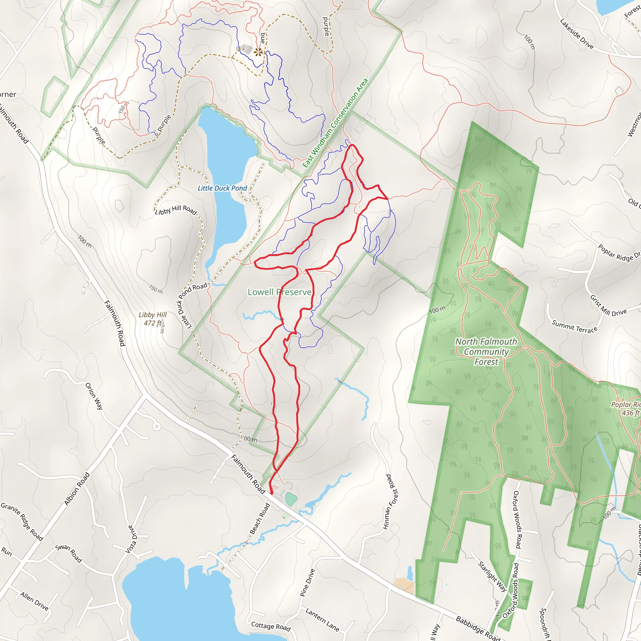 Virginia Loop and Roscoe Loop mobile static map