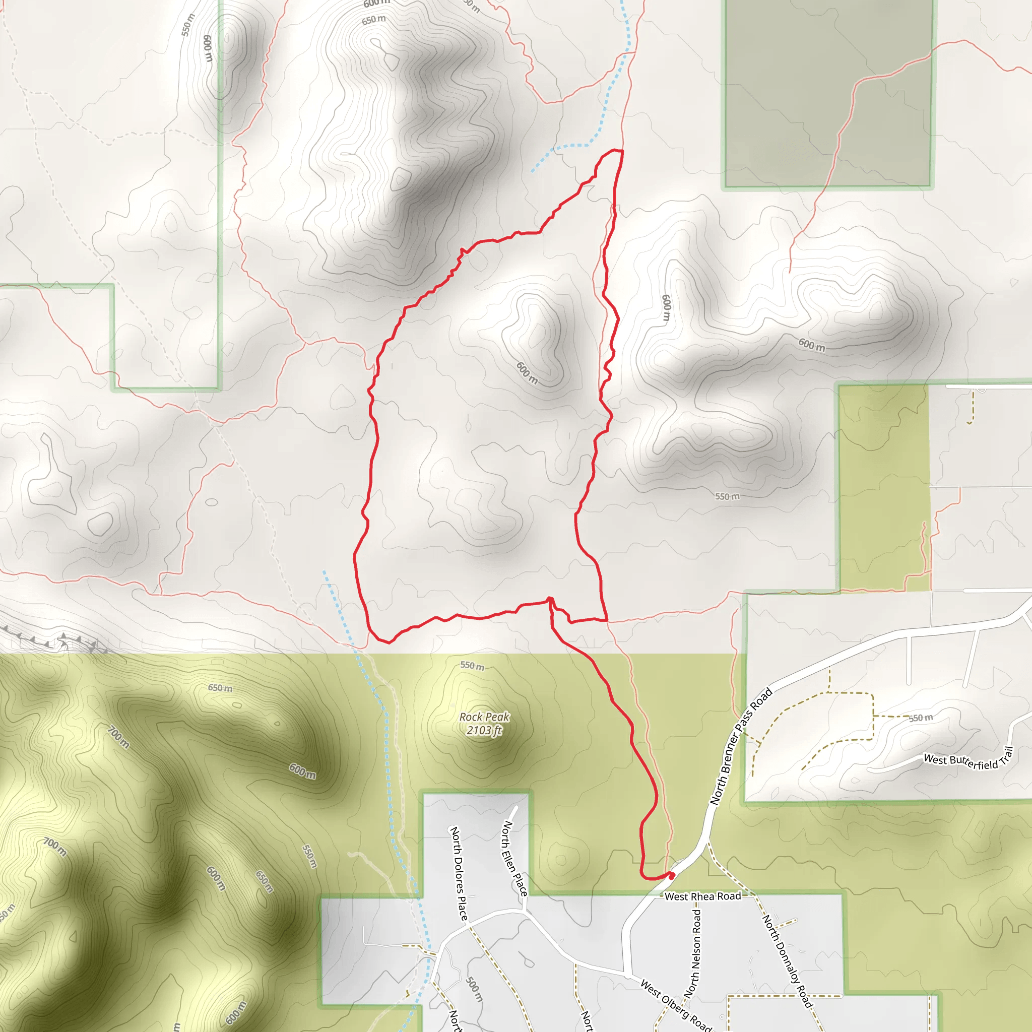 San Tan Trail Loop mobile static map