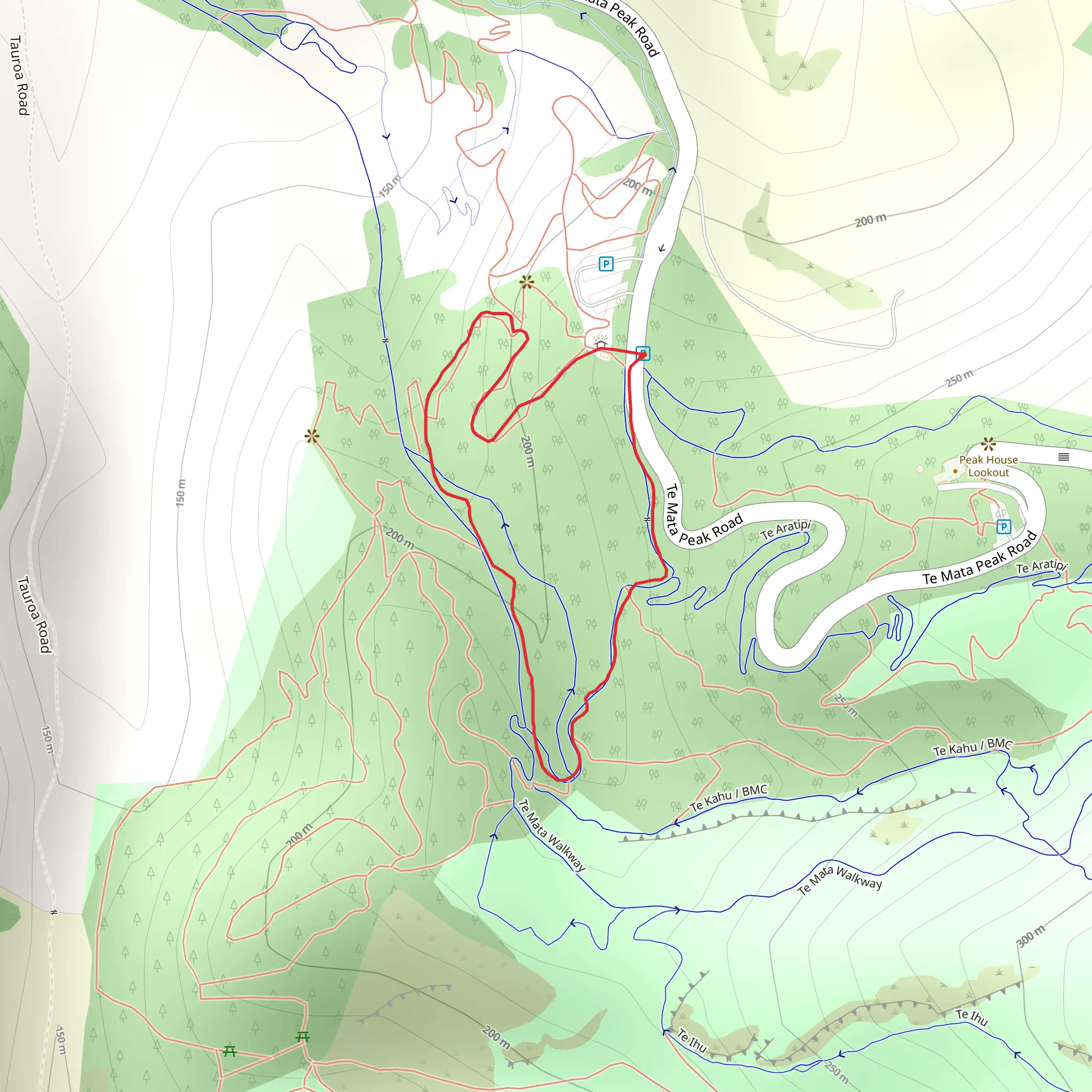 Piwakawaka Loop mobile static map