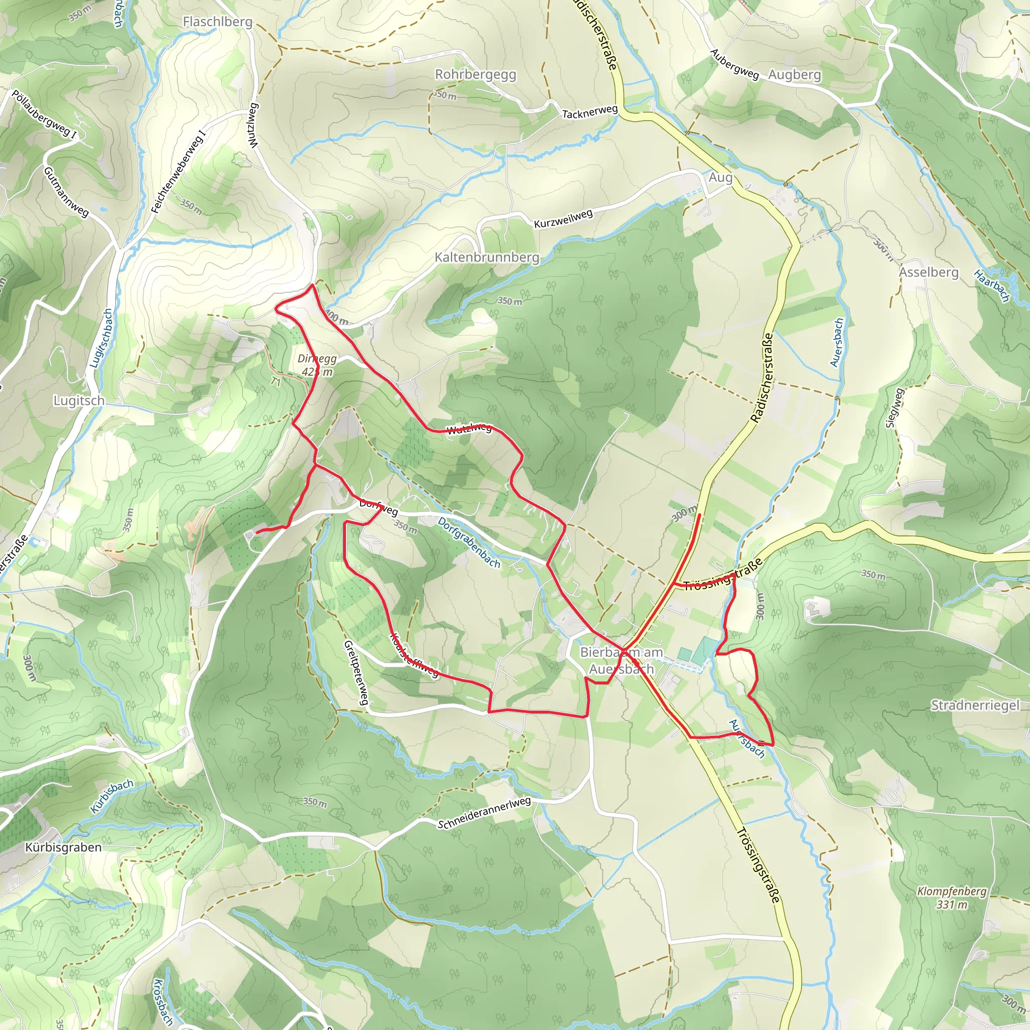 Bierbaum am Auersbach Adventure Hike mobile static map