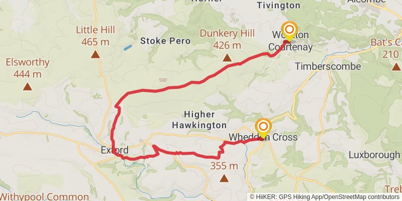 Minehead to Chepstow Walk stage 10 Map