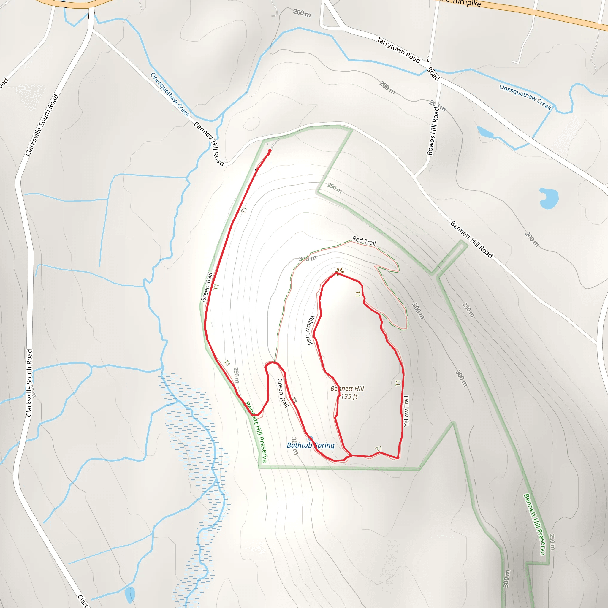 Bennett Hill Loop mobile static map