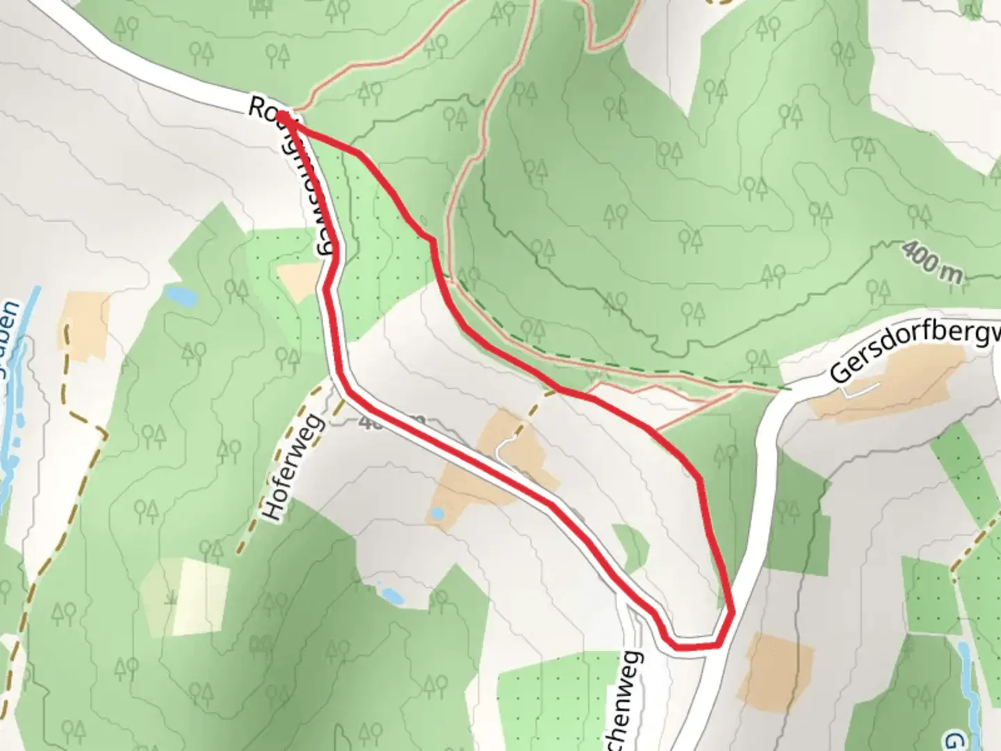 An image depicting the trail Rothgmoser Cribs Loop and its surrounding area.
