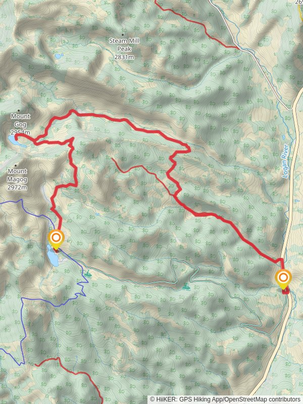 White Pine Lake and White Pines Bunchgrass Canyon Trail