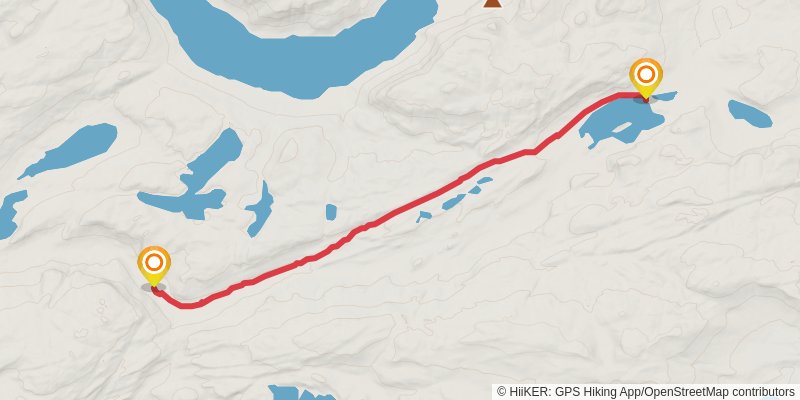 Arctic Circle Trail stage 7 Map