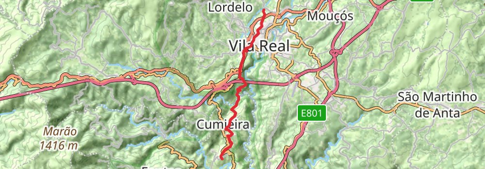 Camino Portugues do Interior stage 9 Map