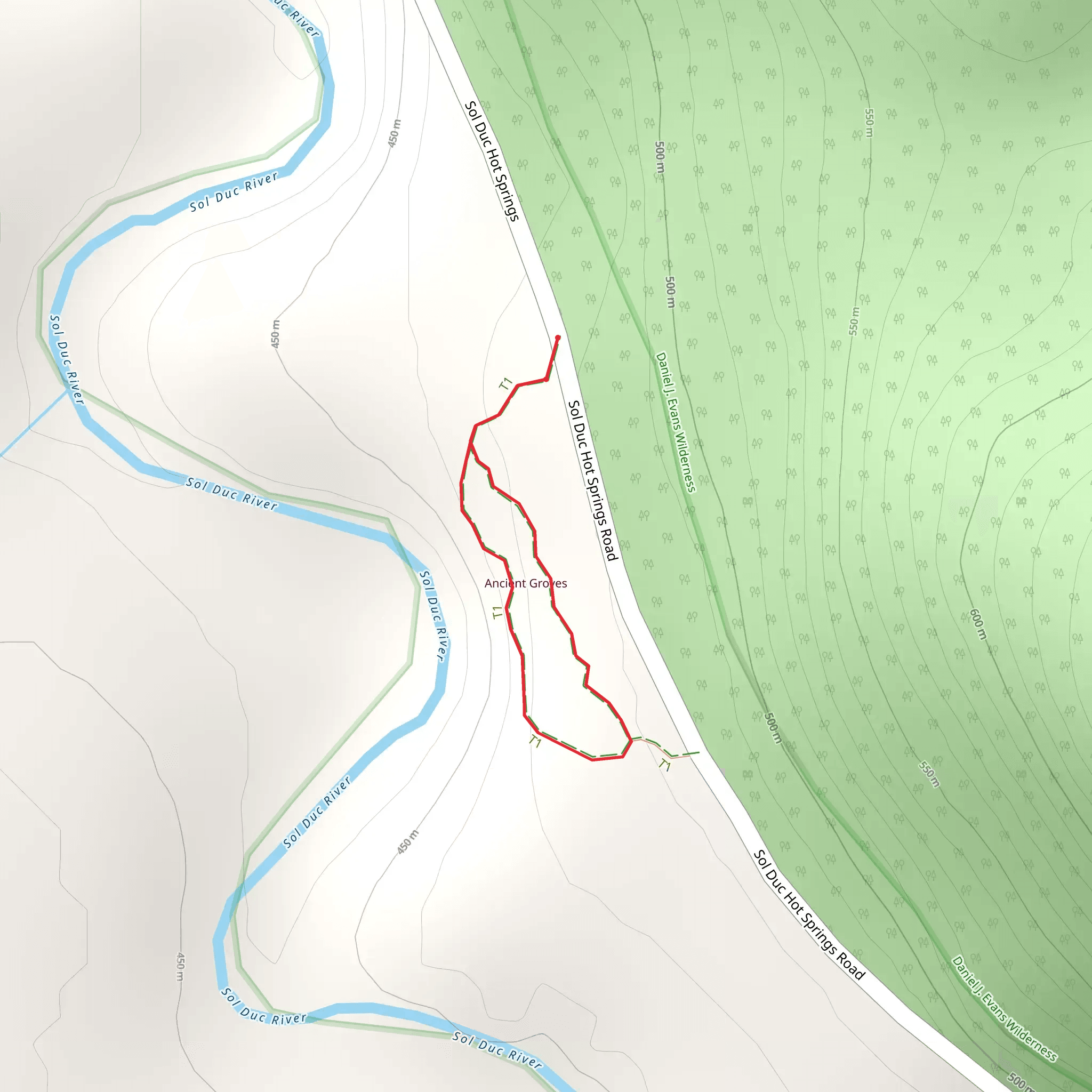 Ancient Groves Nature Trail mobile static map