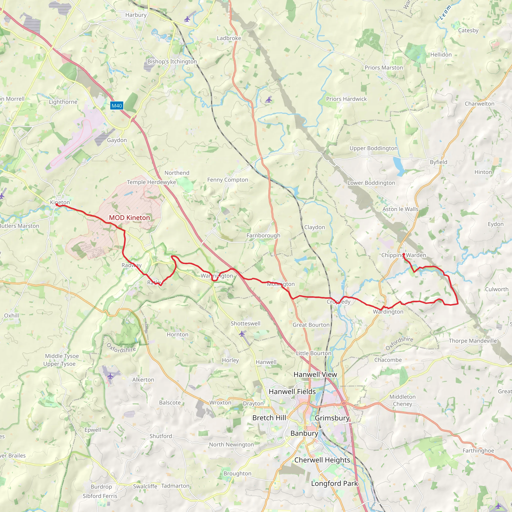 Battlefields Trail mobile static map