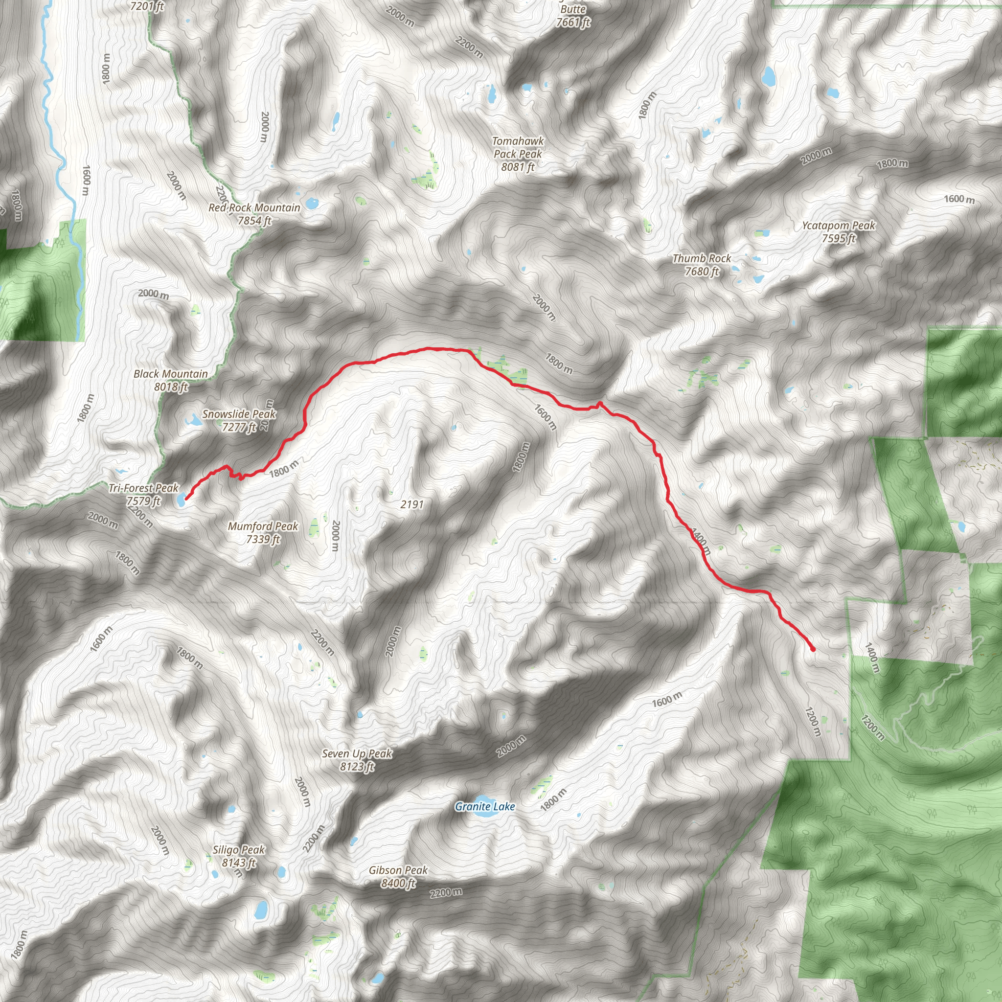 Swift Creek Trail mobile static map