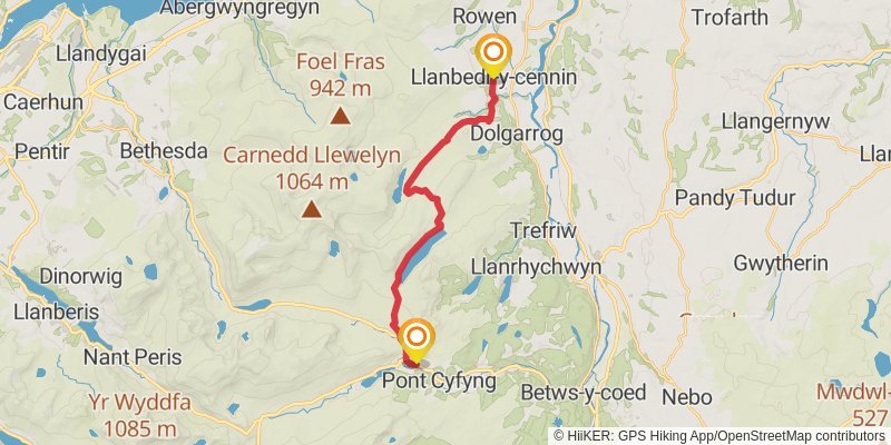 Holyhead to Chepstow Walk stage 9 Map