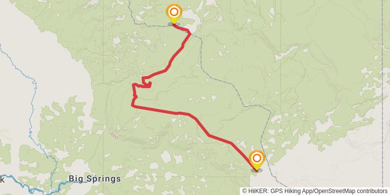 Continental Divide Trail - Montana And Idaho stage 2 Map