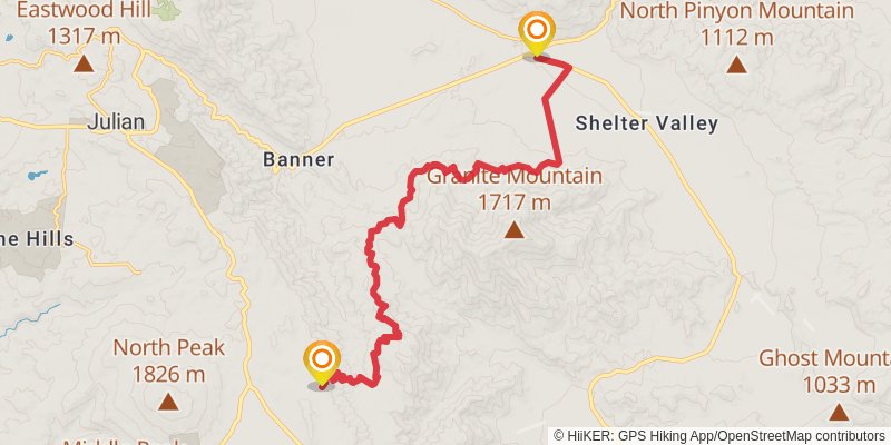 Pacific Crest Trail - California stage 7 Map