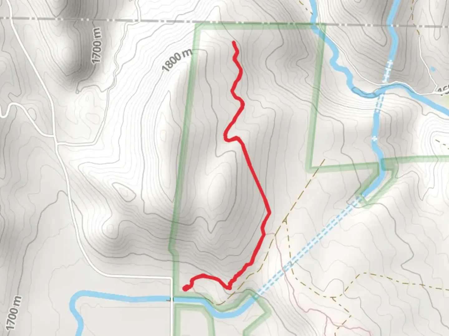 An image depicting the trail Indian Mesa Trail and its surrounding area.