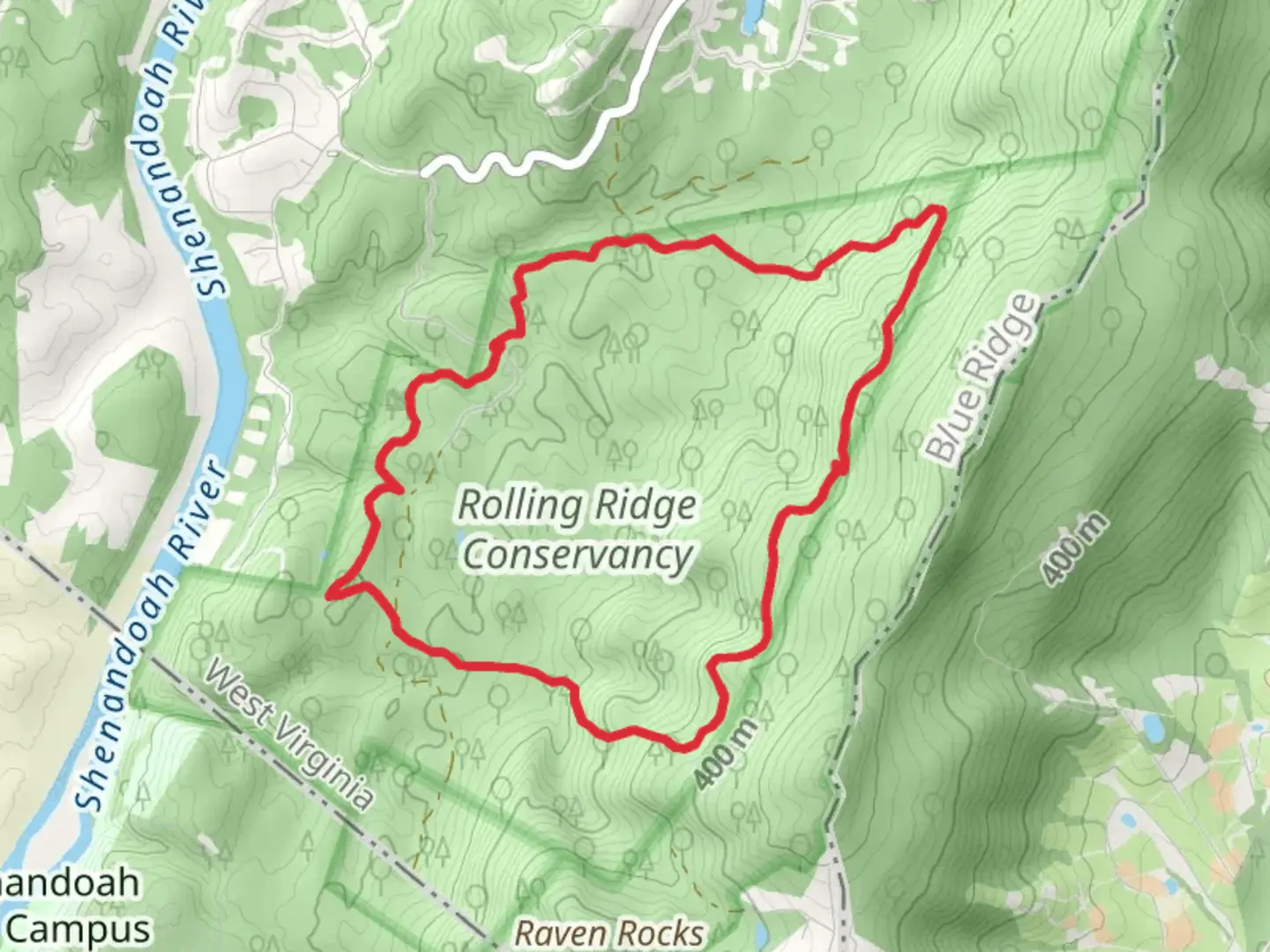 An image depicting the trail Perimeter Loop Trail and its surrounding area.