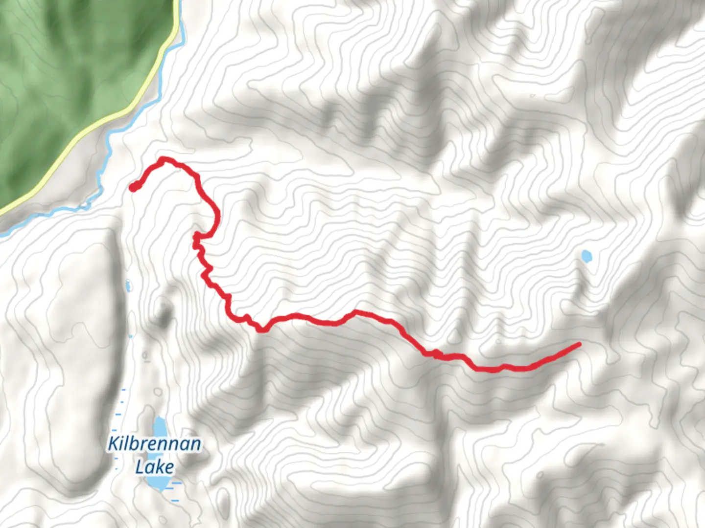 An image depicting the trail Prospect - Gunsight Trail and its surrounding area.
