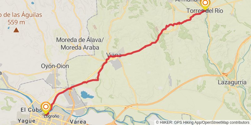 Camino de Santiago Francés stage 9 Map