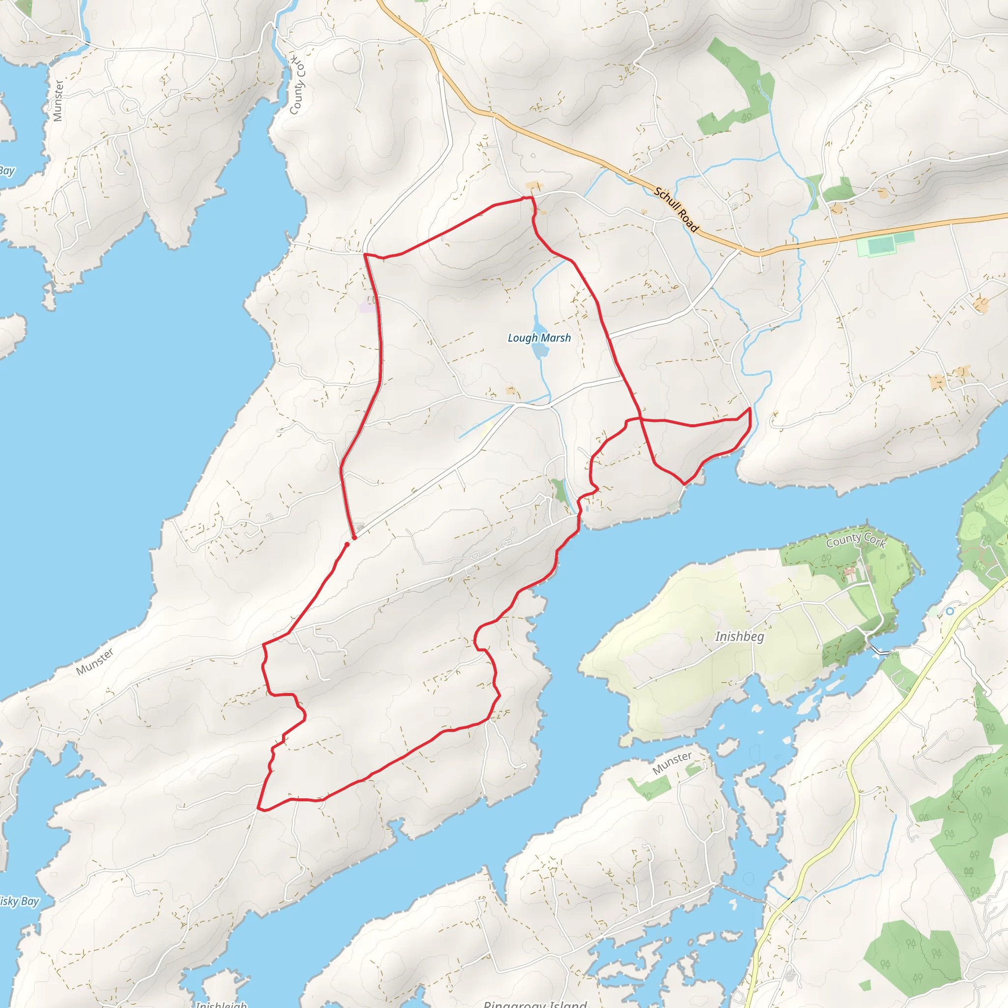 Fastnet Trails - Bechers Walk mobile static map