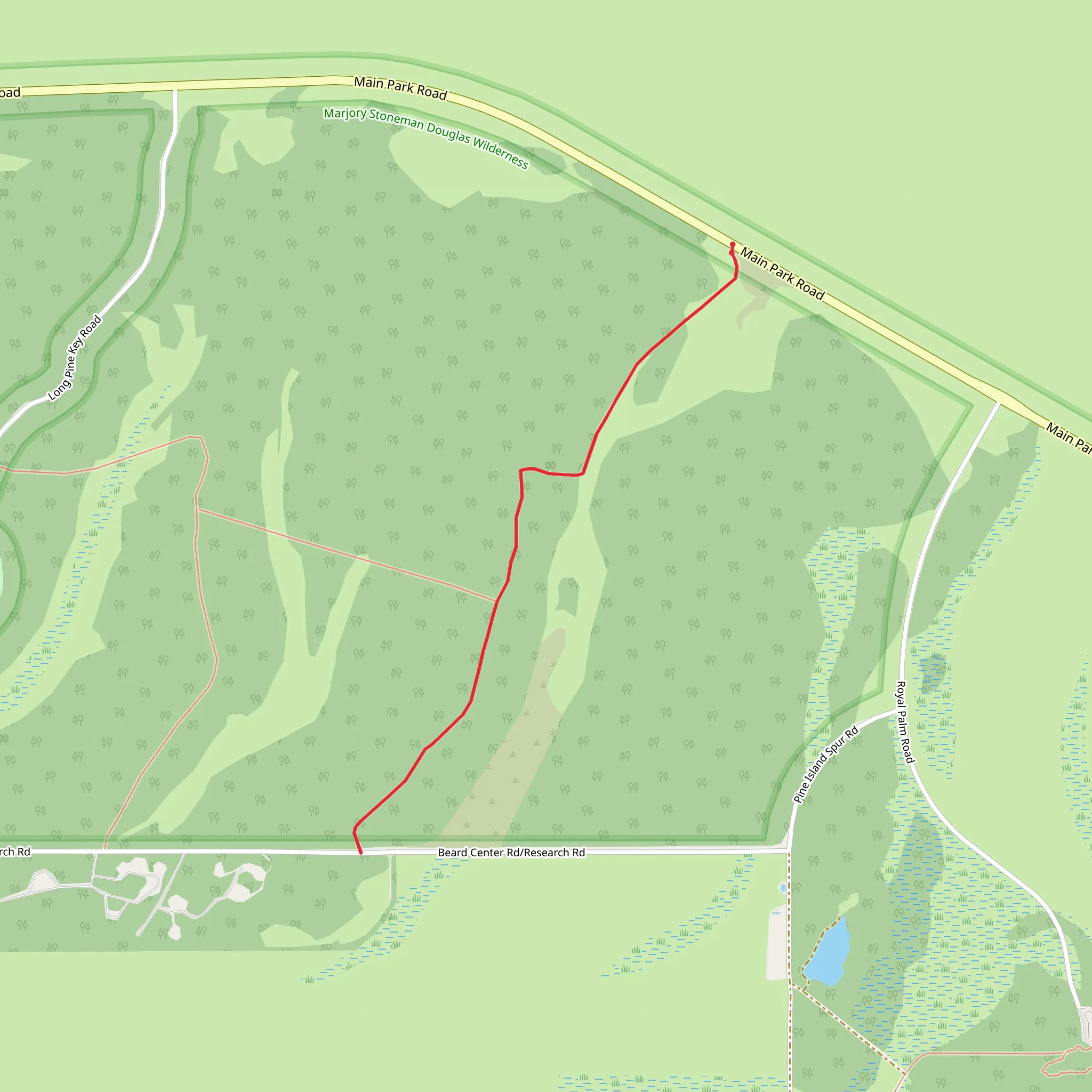 Long Pine Key Nature Gate 2 Trail mobile static map