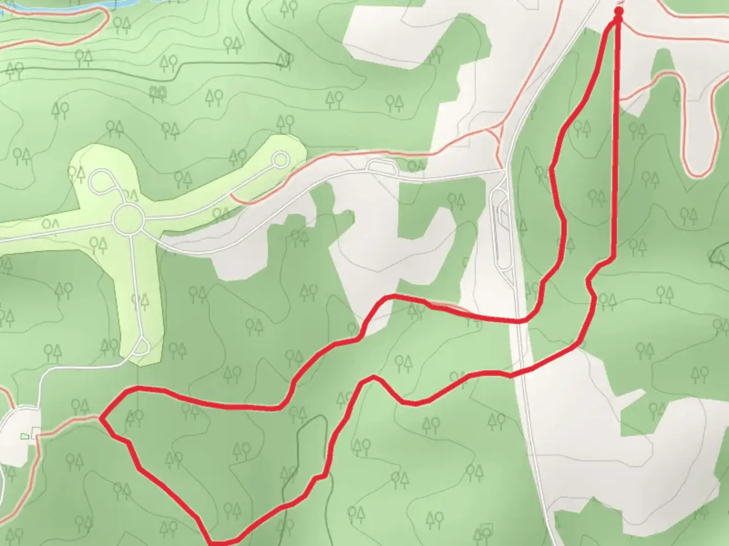 An image depicting the trail Turkey Hollow Trail and its surrounding area.