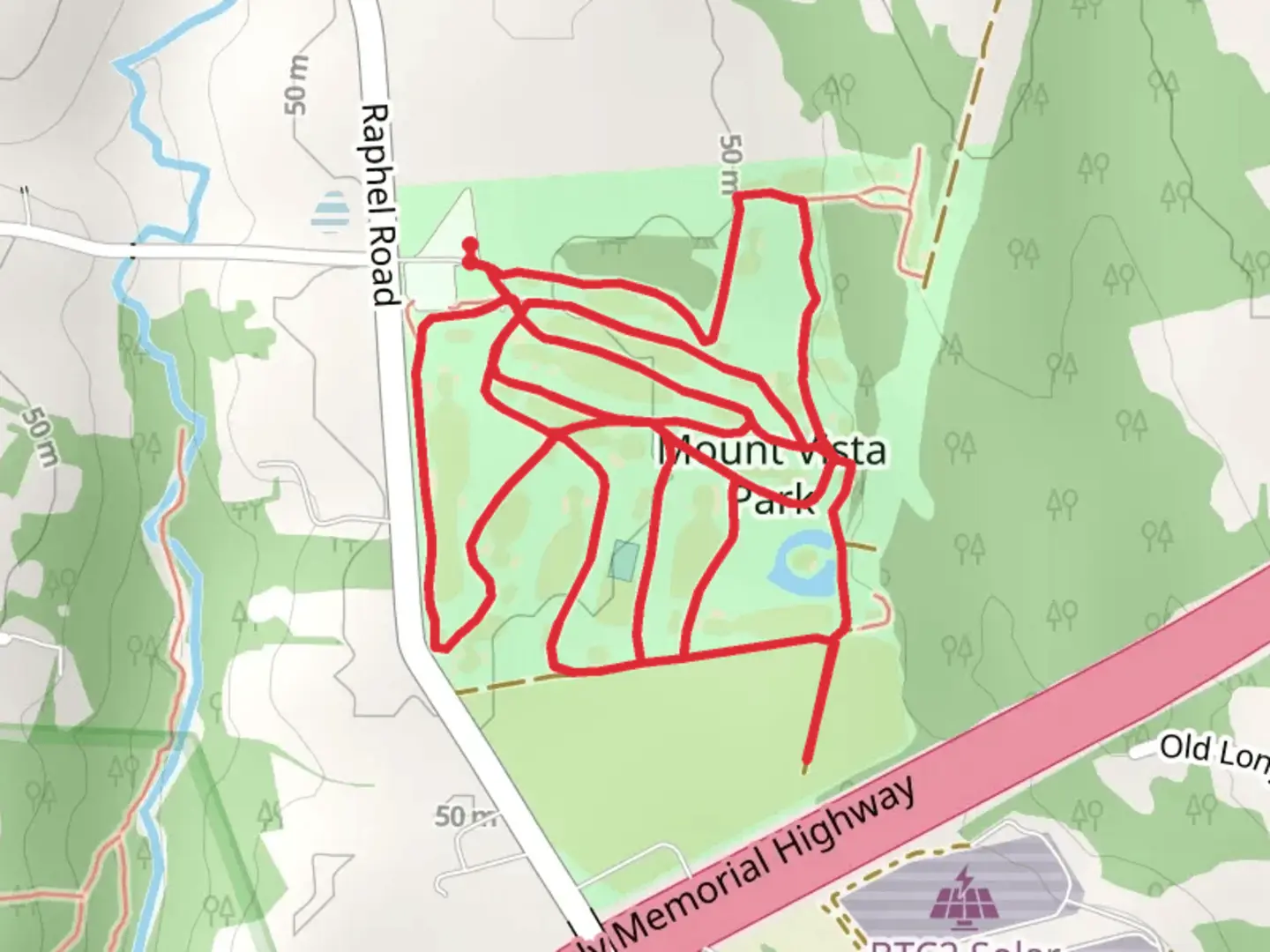 An image depicting the trail Mount Vista Park Big Loop and its surrounding area.