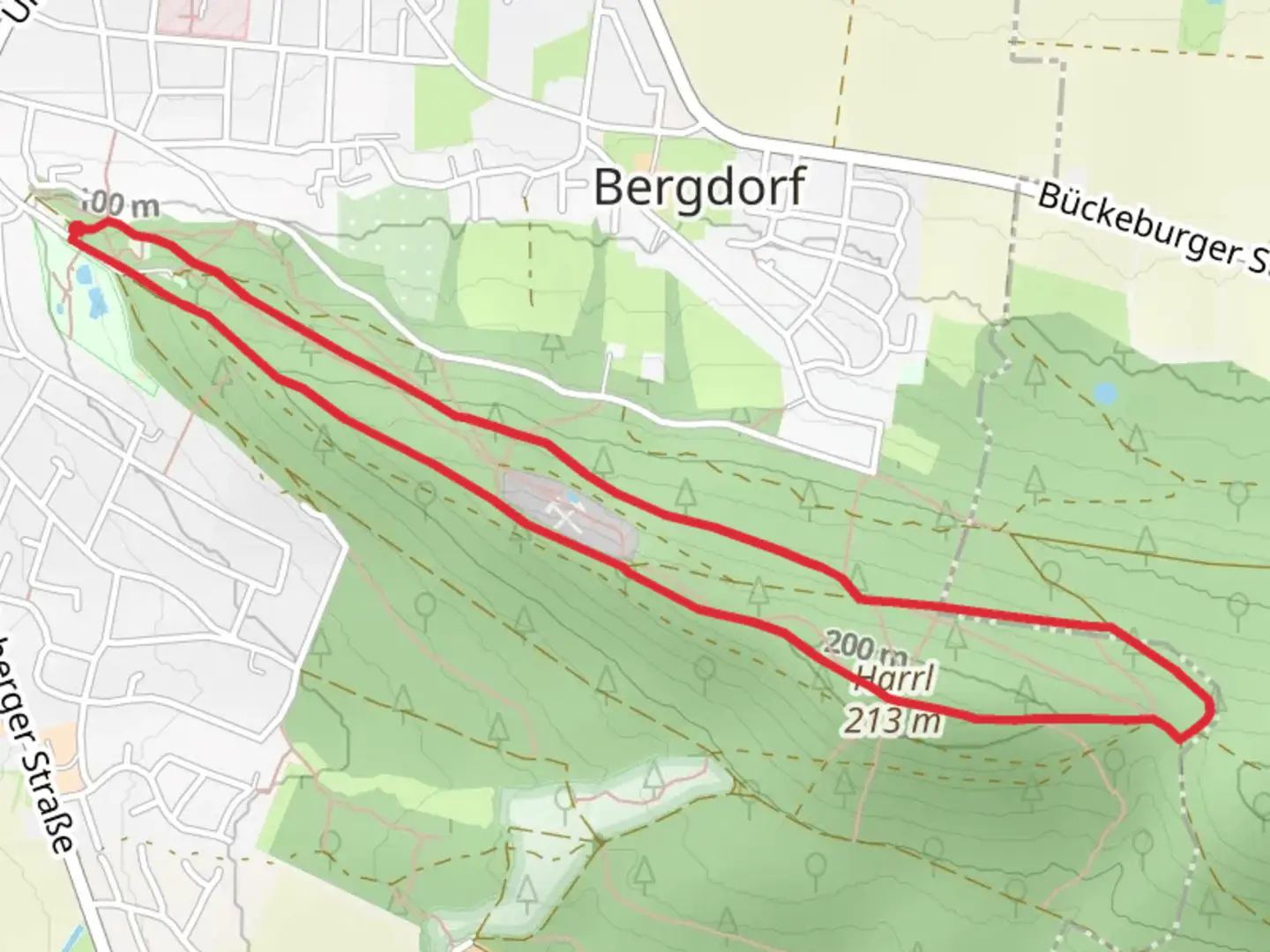 An image depicting the trail Sigwardsweg Loop and its surrounding area.