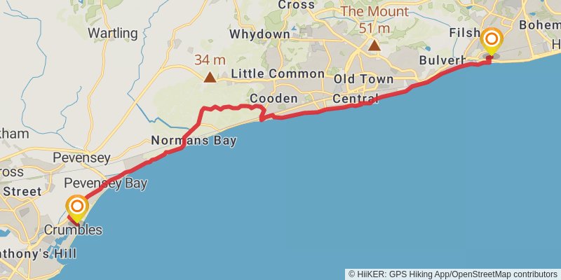 Sussex Hospices Trail stage 9 Map