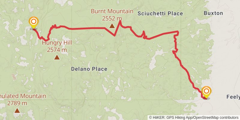 Continental Divide Trail - Montana And Idaho stage 42 Map