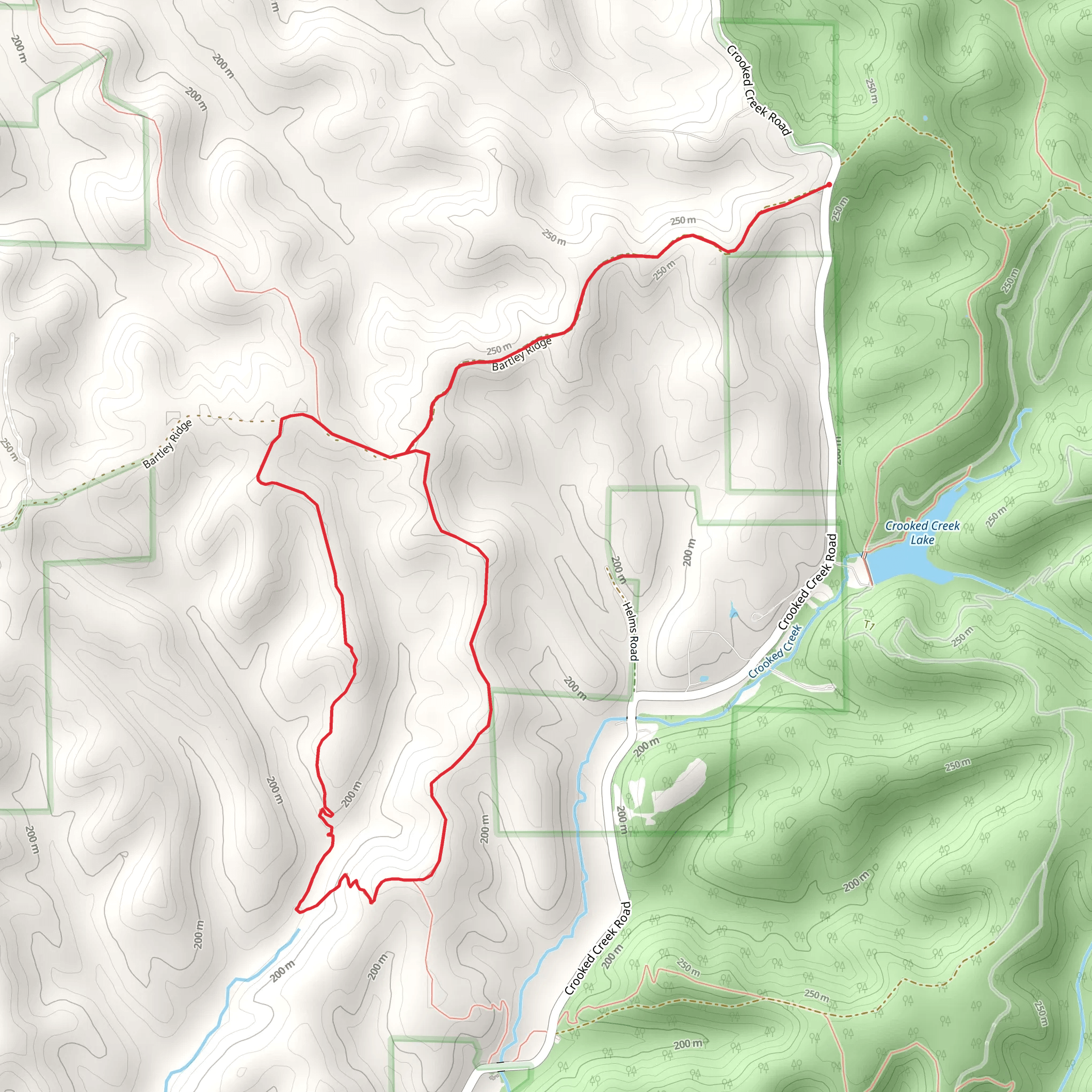 Tecumseh Trail Loop mobile static map