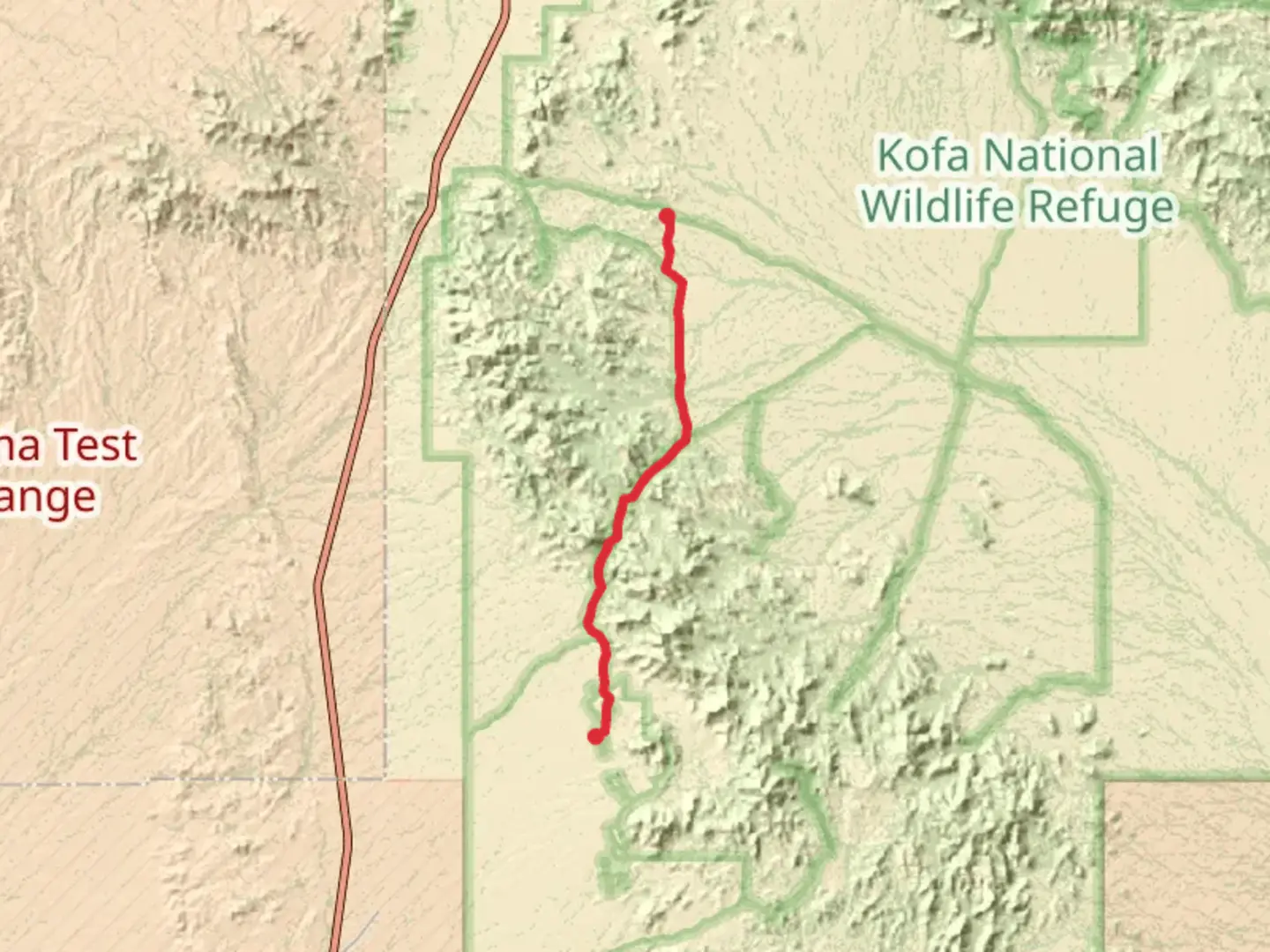 An image depicting the trail McPherson Pass Road and its surrounding area.