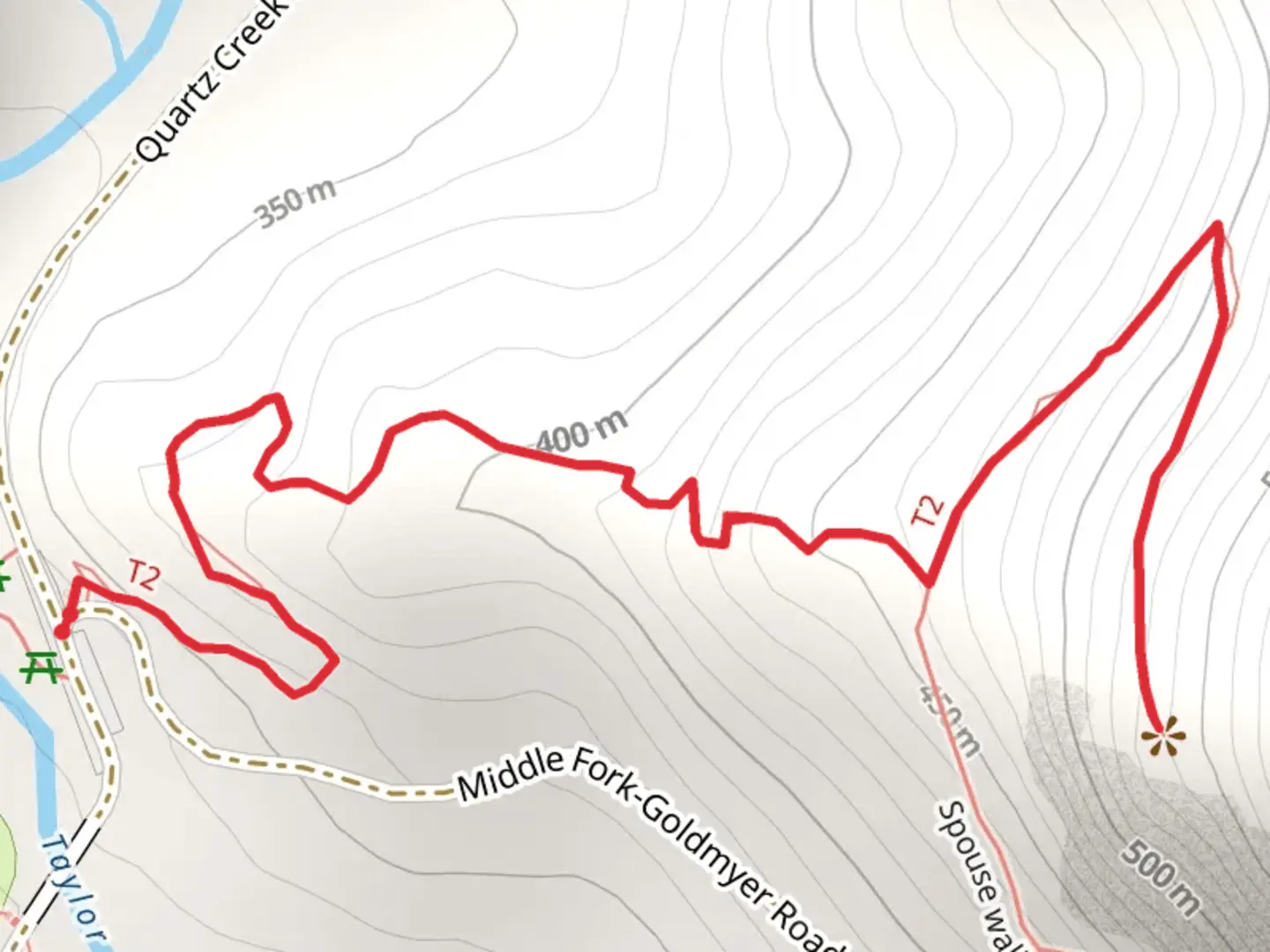 An image depicting the trail Garfield Ledges Trail and its surrounding area.