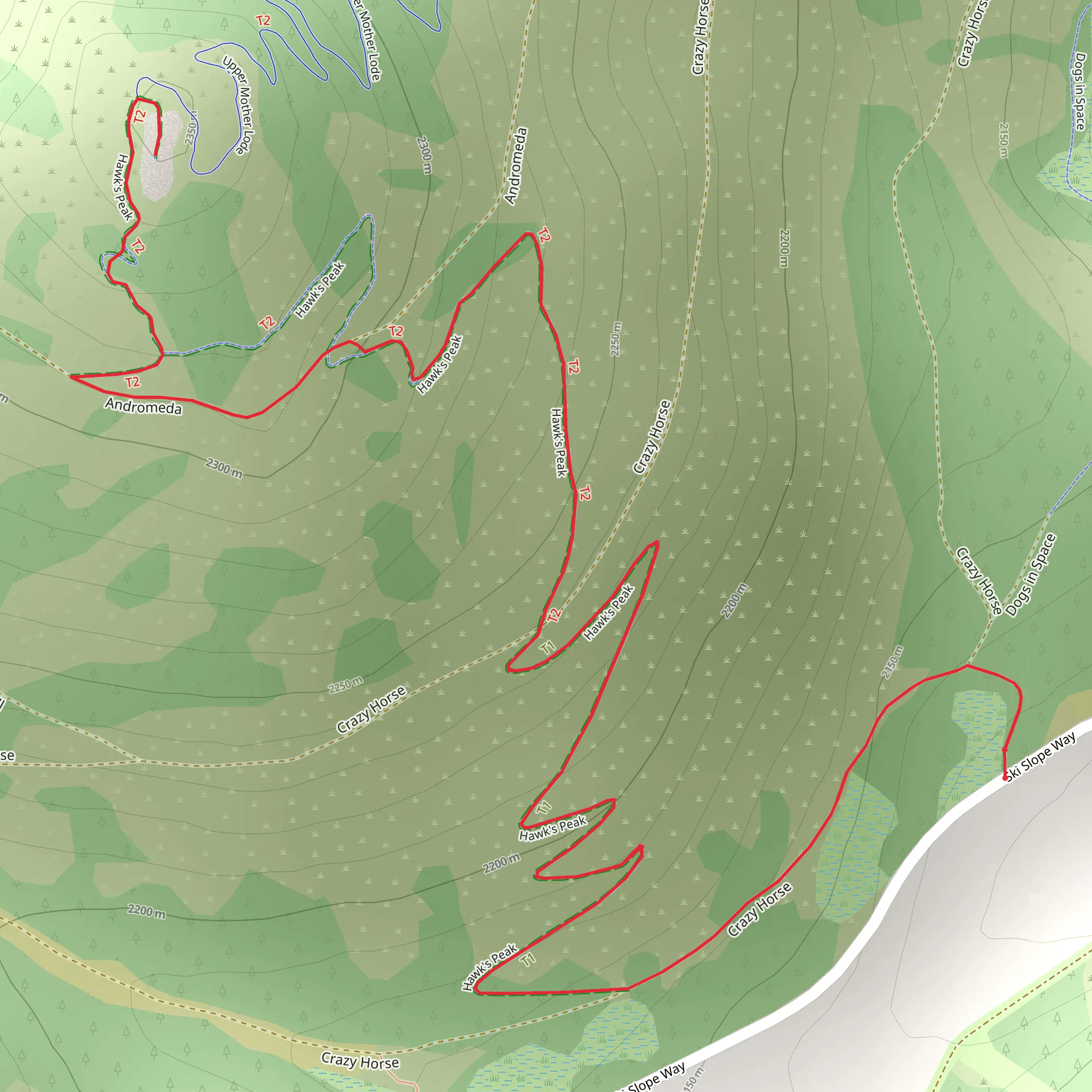 Hawk's Peak mobile static map