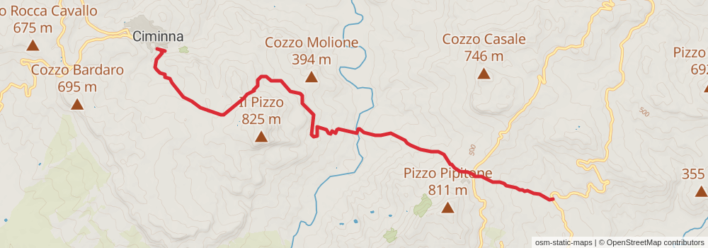 Sentiero Italia - Sicily Section stage 28 Map