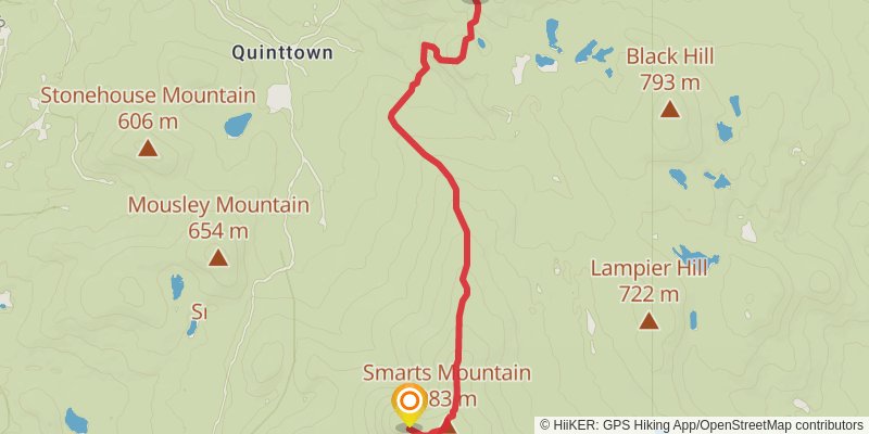 Appalachian Trail stage 173 Map