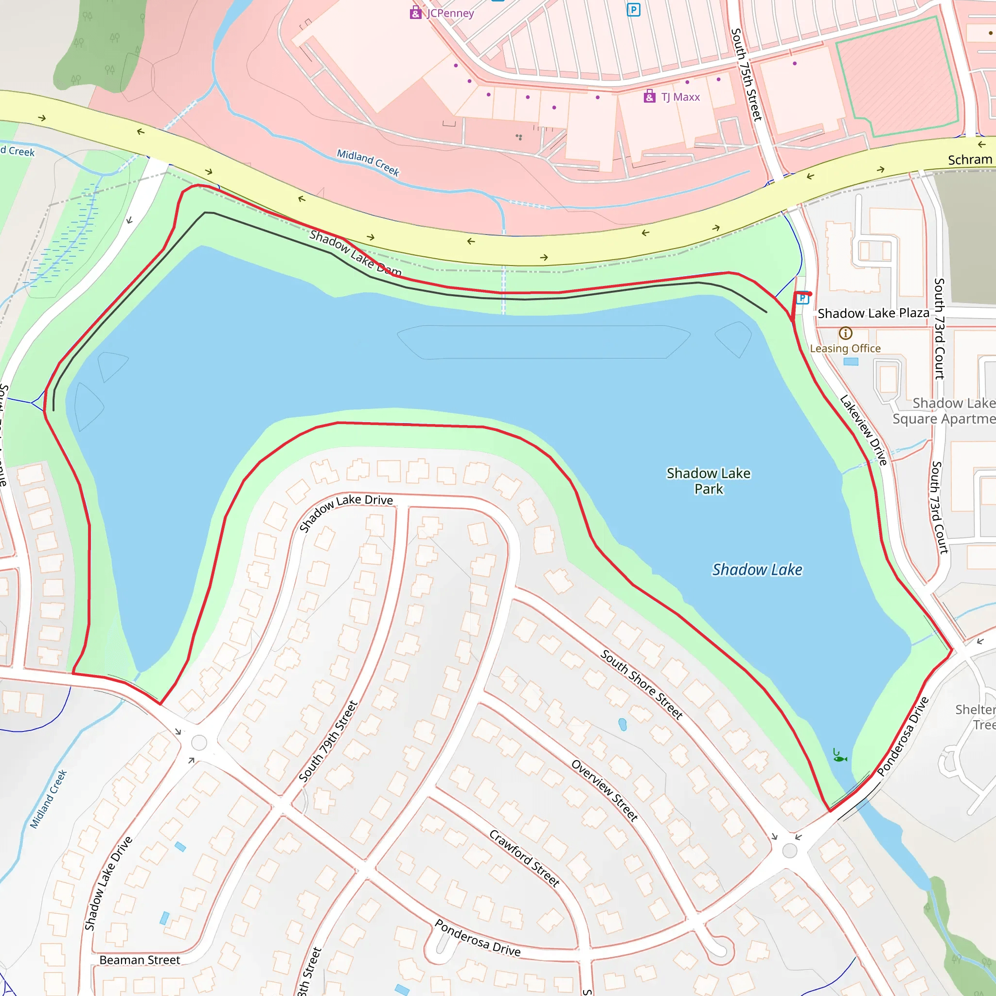 Shadow Lake Loop mobile static map