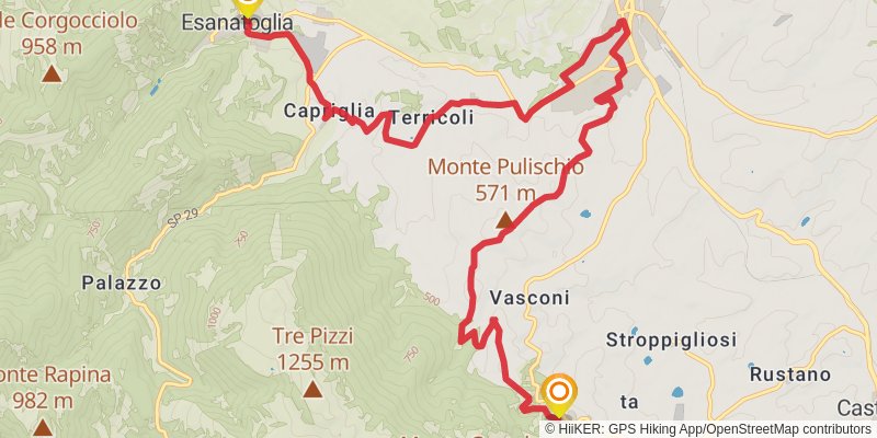 Cammino Nelle Terre Mutate stage 2 Map