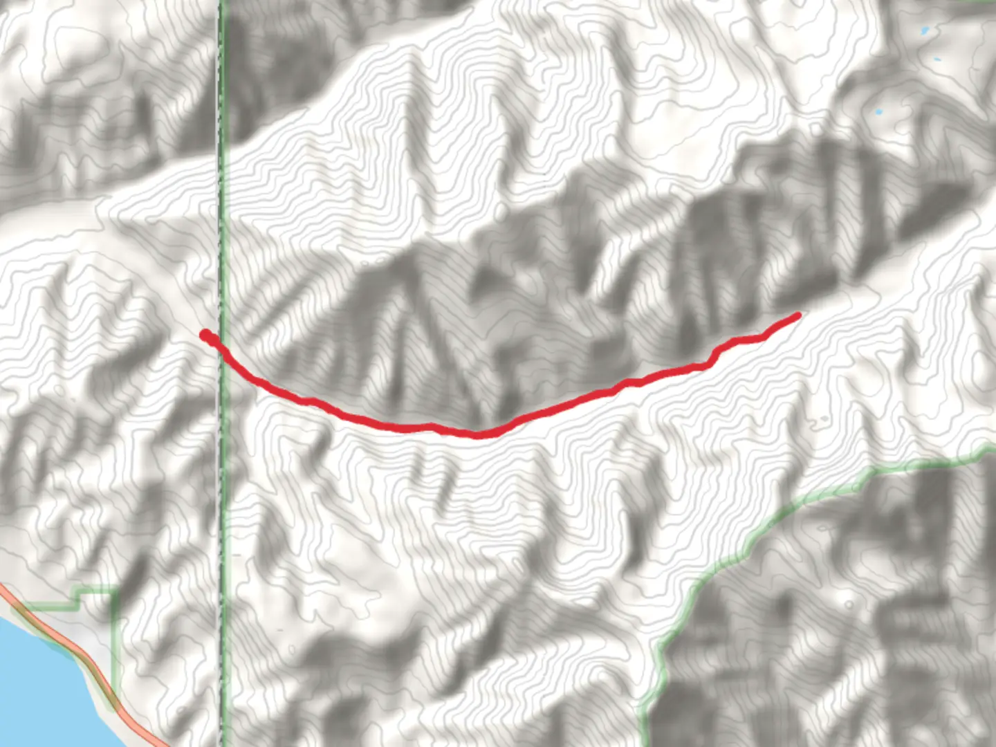 An image depicting the trail South Fork Indian Creek and its surrounding area.