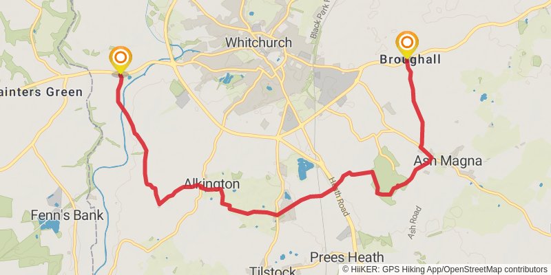 Whitchurch Loop Walk stage 2 Map
