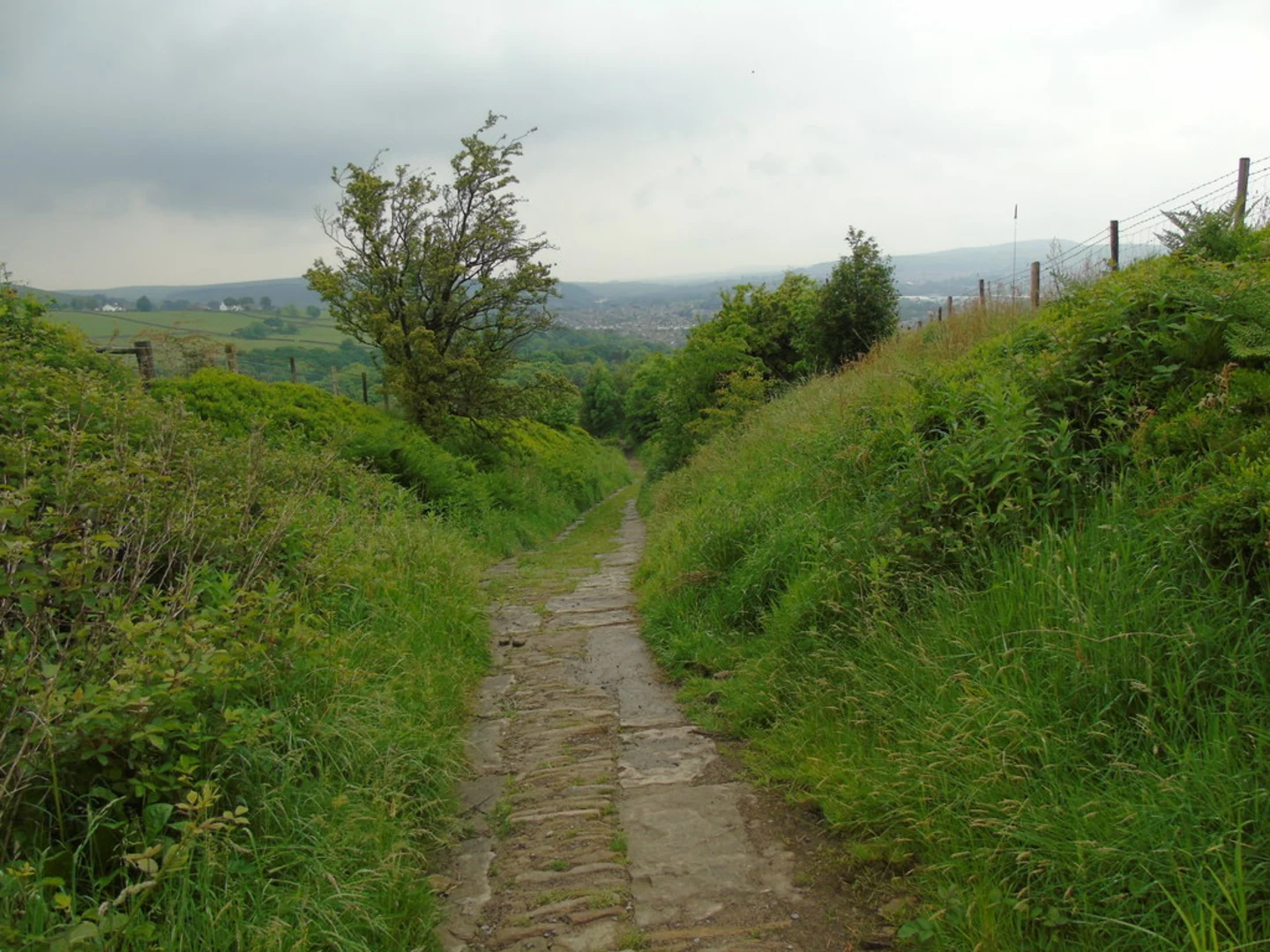 An image depicting the trail Clough, Rawtenstall and Clough Bridge Loop via Cowpe Low and its surrounding area.