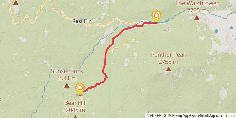 Deadman Canyon Loop stage 6 Map