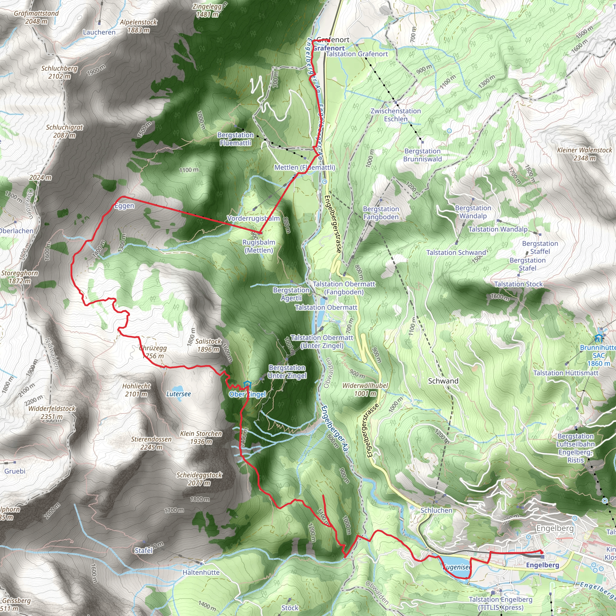 Zingel Hike mobile static map