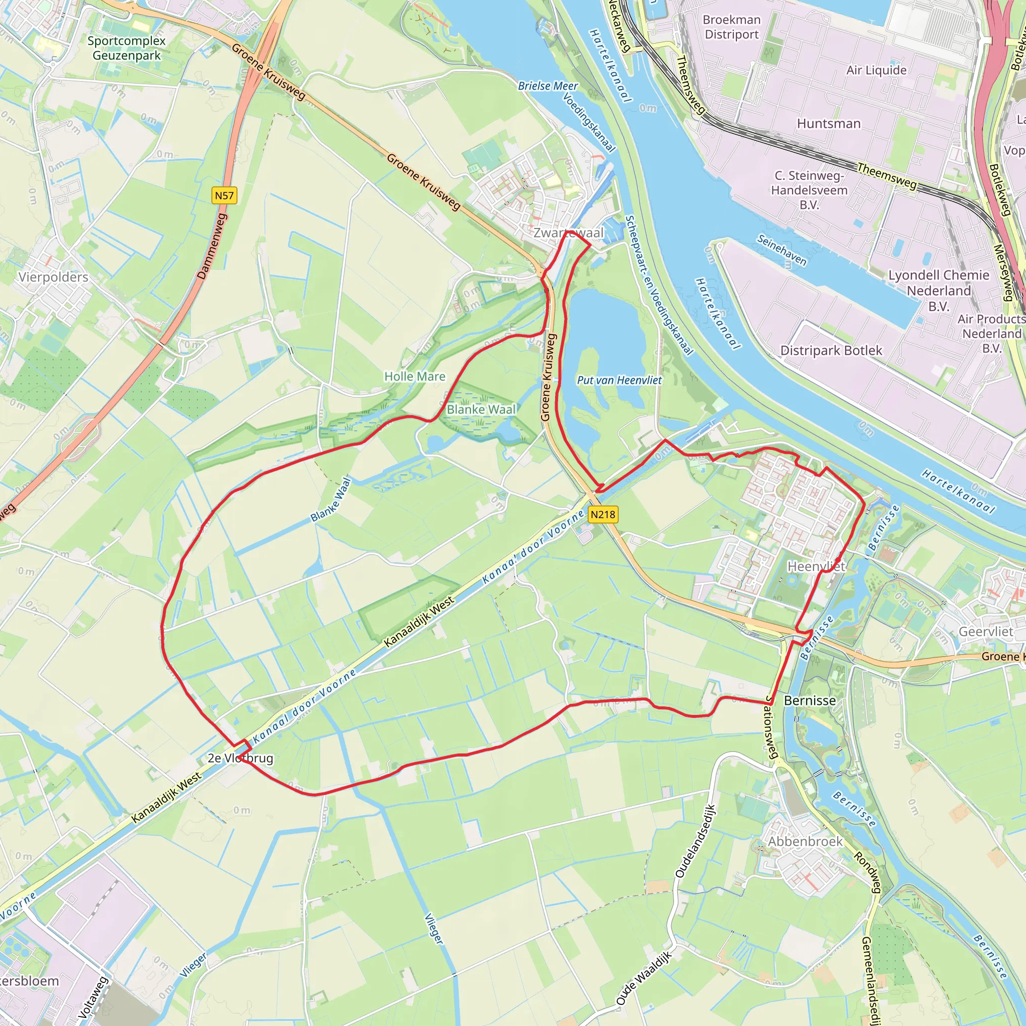 Heenvlietpad Loop mobile static map