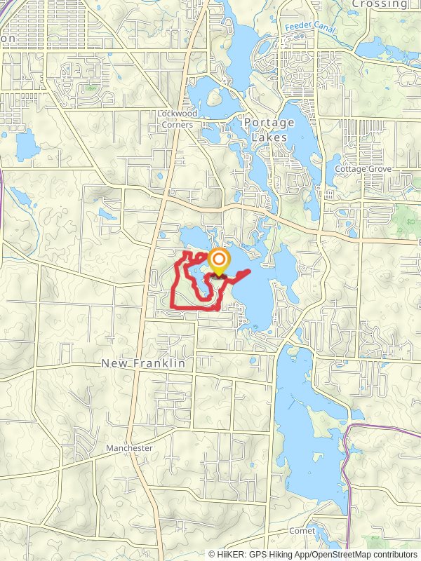 Latham Bay and Portage Lakes State Park Loop