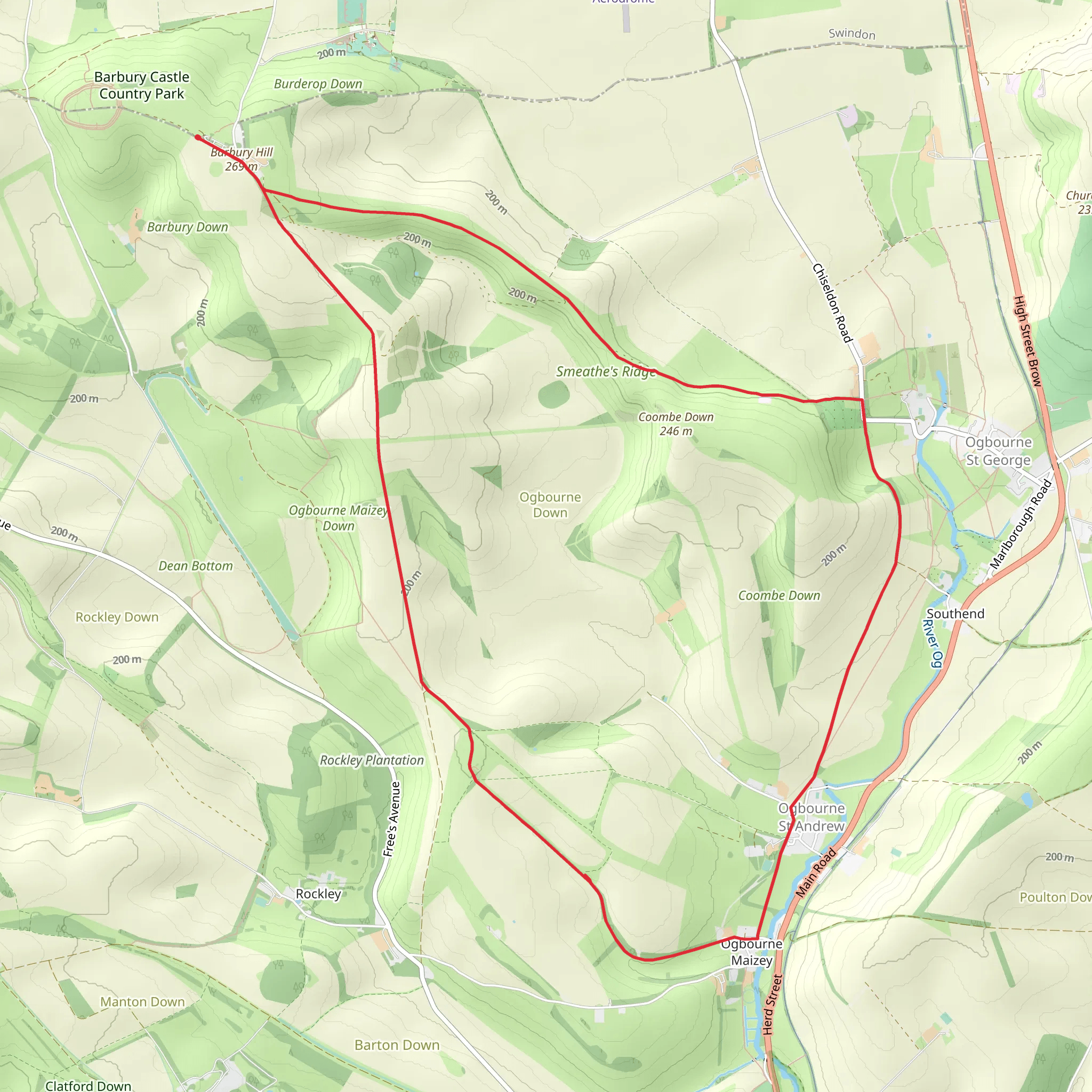 Smeathe's Ridge Circle mobile static map