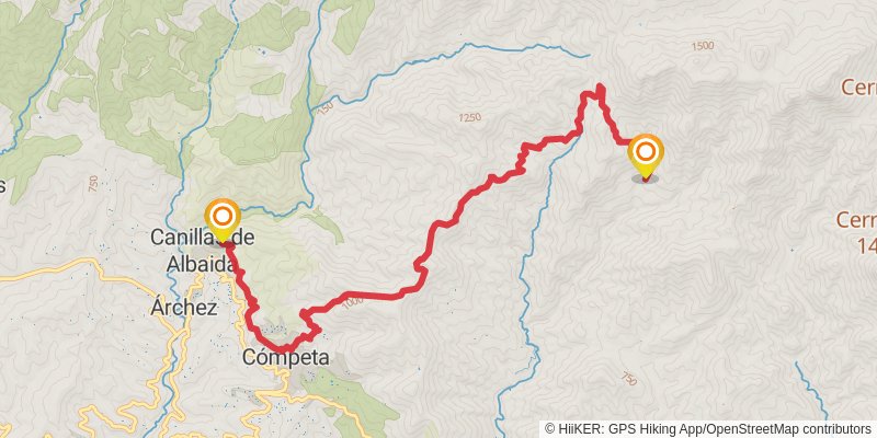 Gran Senda De Malaga stage 7 Map