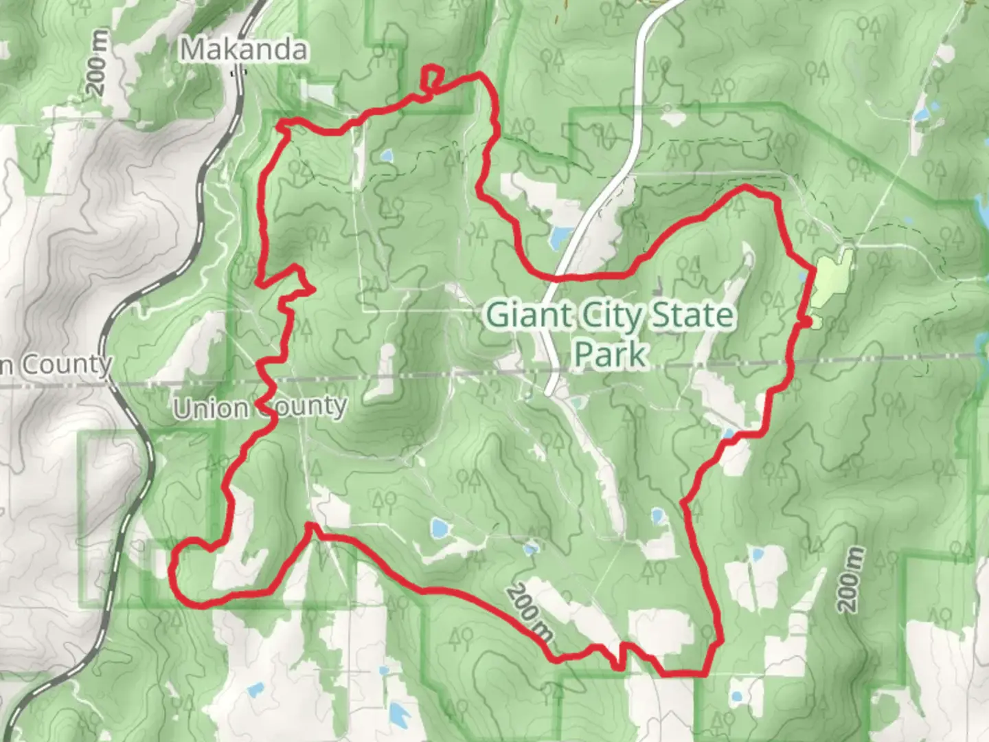 An image depicting the trail Red Cedar Loop Trail and its surrounding area.