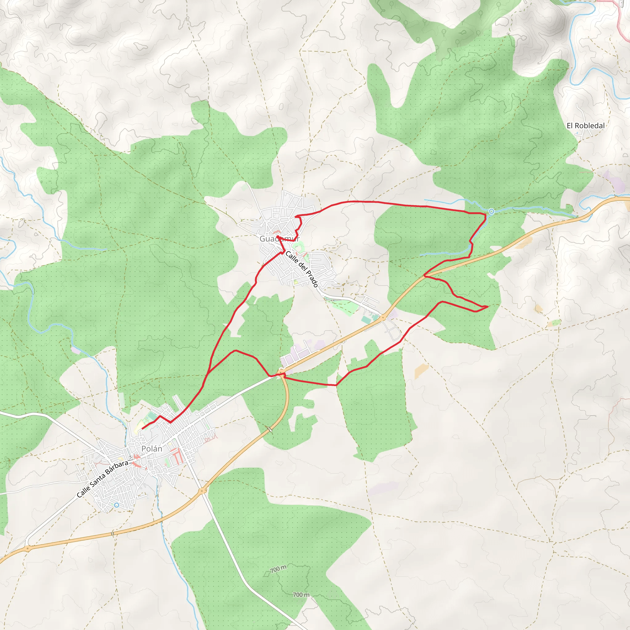 Route of the Three Castles PR TO 38 mobile static map